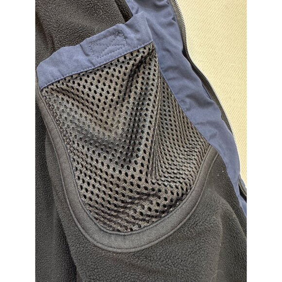 Eddie Bauer Mens Warm Windproof Vest Jacket Sze L Navy Blue Fleece Lined Pockets - Picture 6 of 9